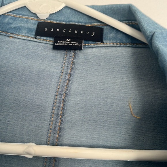Sanctuary Denim dress or jacket with belt medium blue - Picture 4 of 5